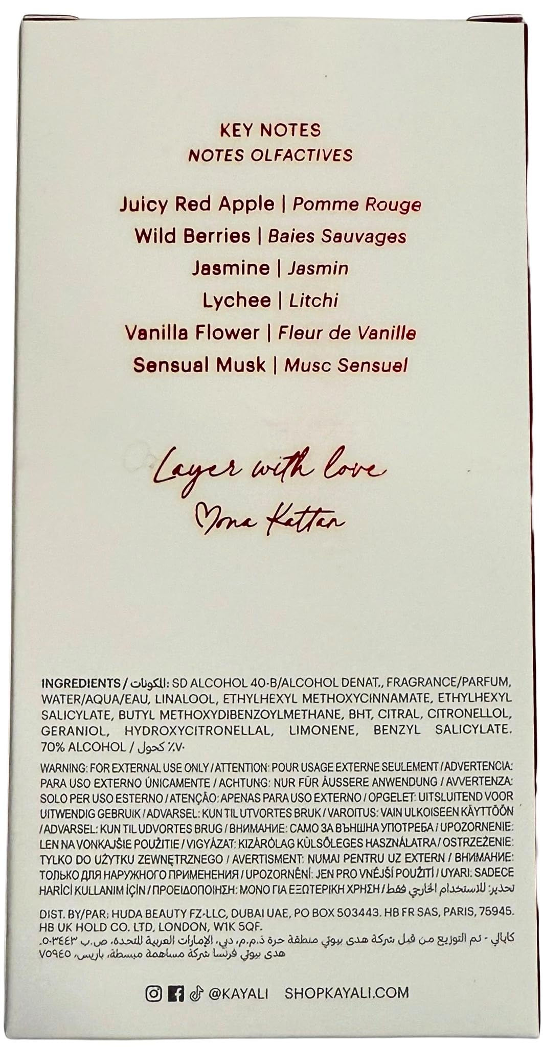 KAYALI Eden Juicy Apple, envase elegante, regalo perfecto para ocasiones especiales