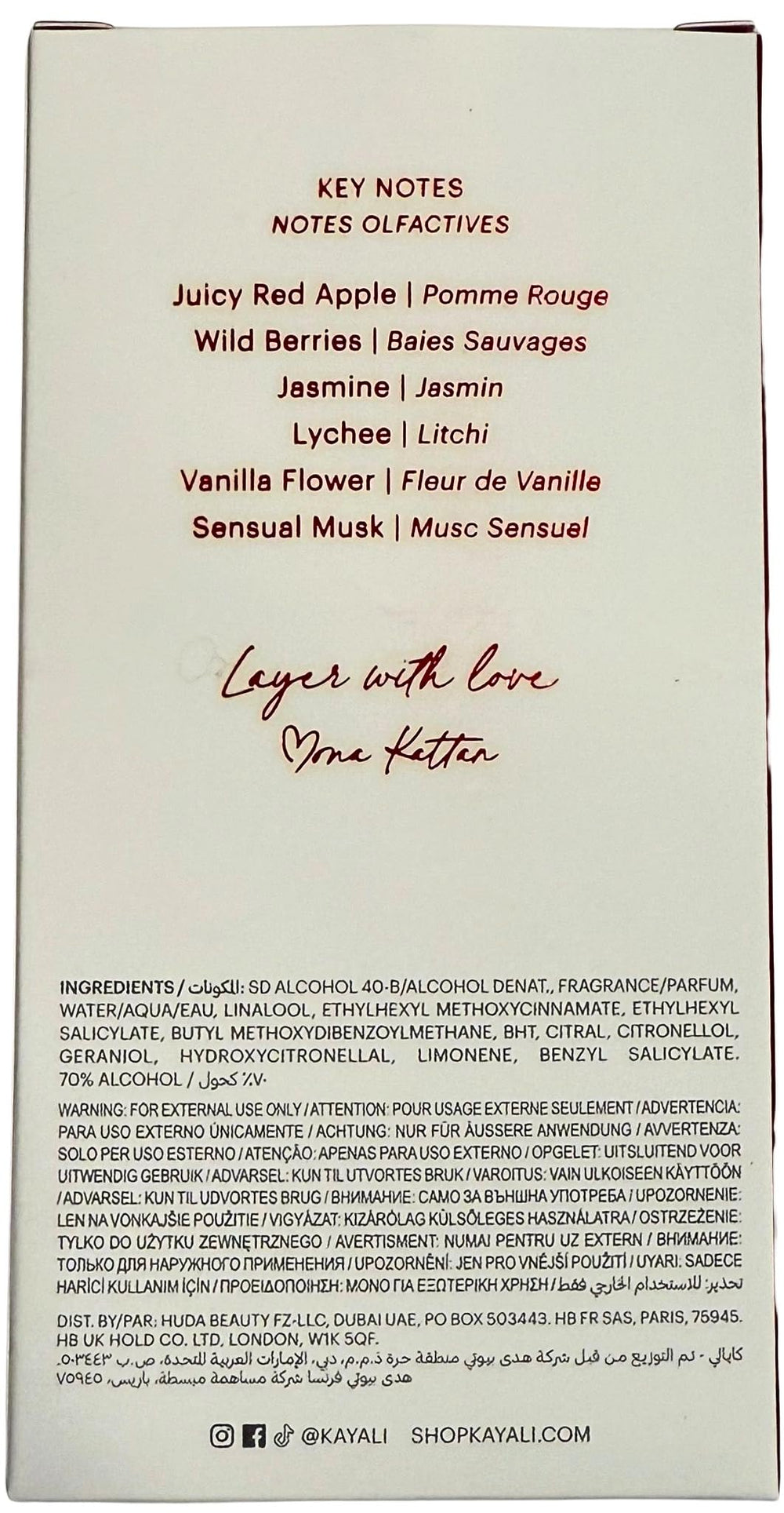 KAYALI Eden Juicy Apple, envase elegante, regalo perfecto para ocasiones especiales