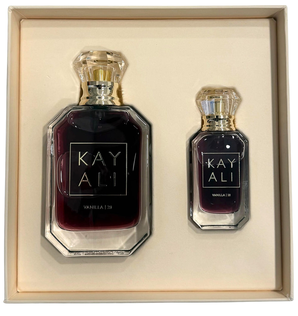 KAYALI Vanilla 28, conjunto regalo, presentación elegante para auto-regalo