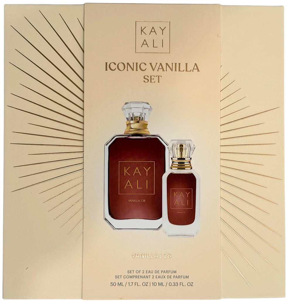 Kayali Vanilla 28, detalle de la botella, aroma envolvente para ocasiones especiales