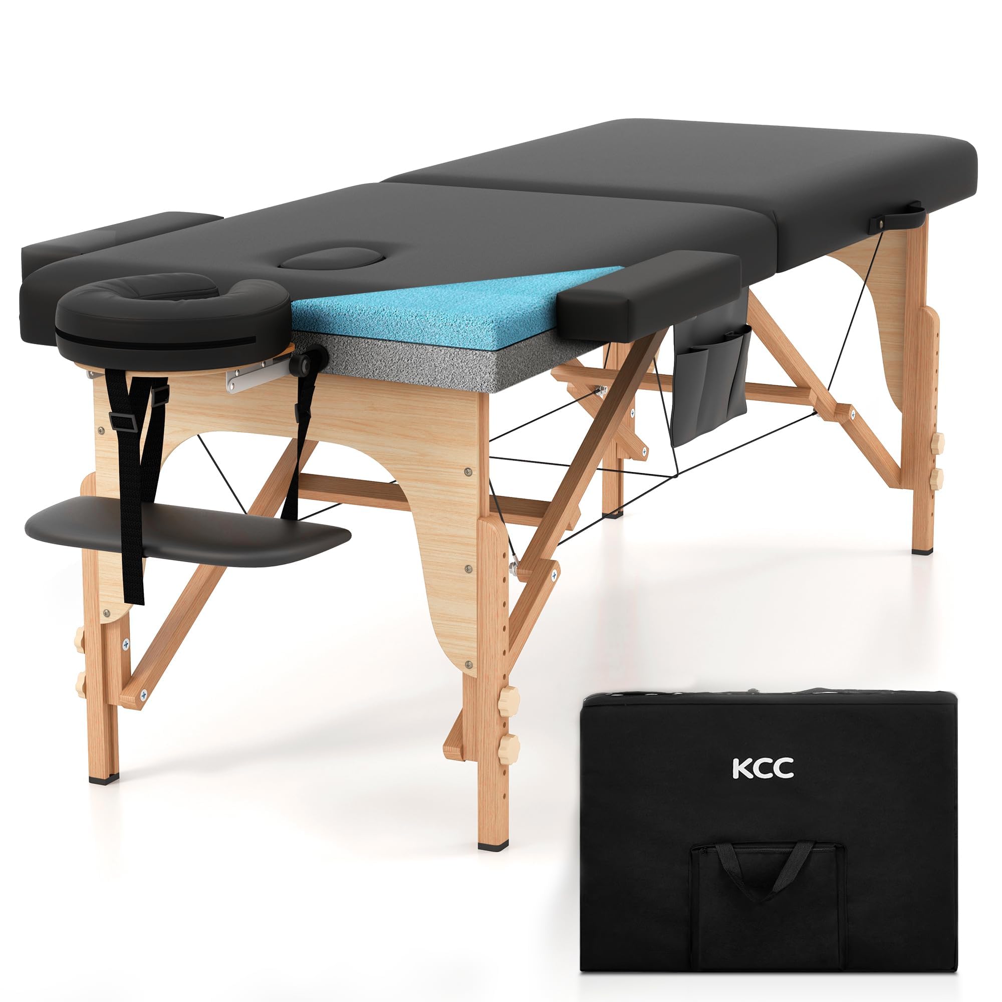 KCC mesa de masaje con espuma memory para casa, comodidad diaria.