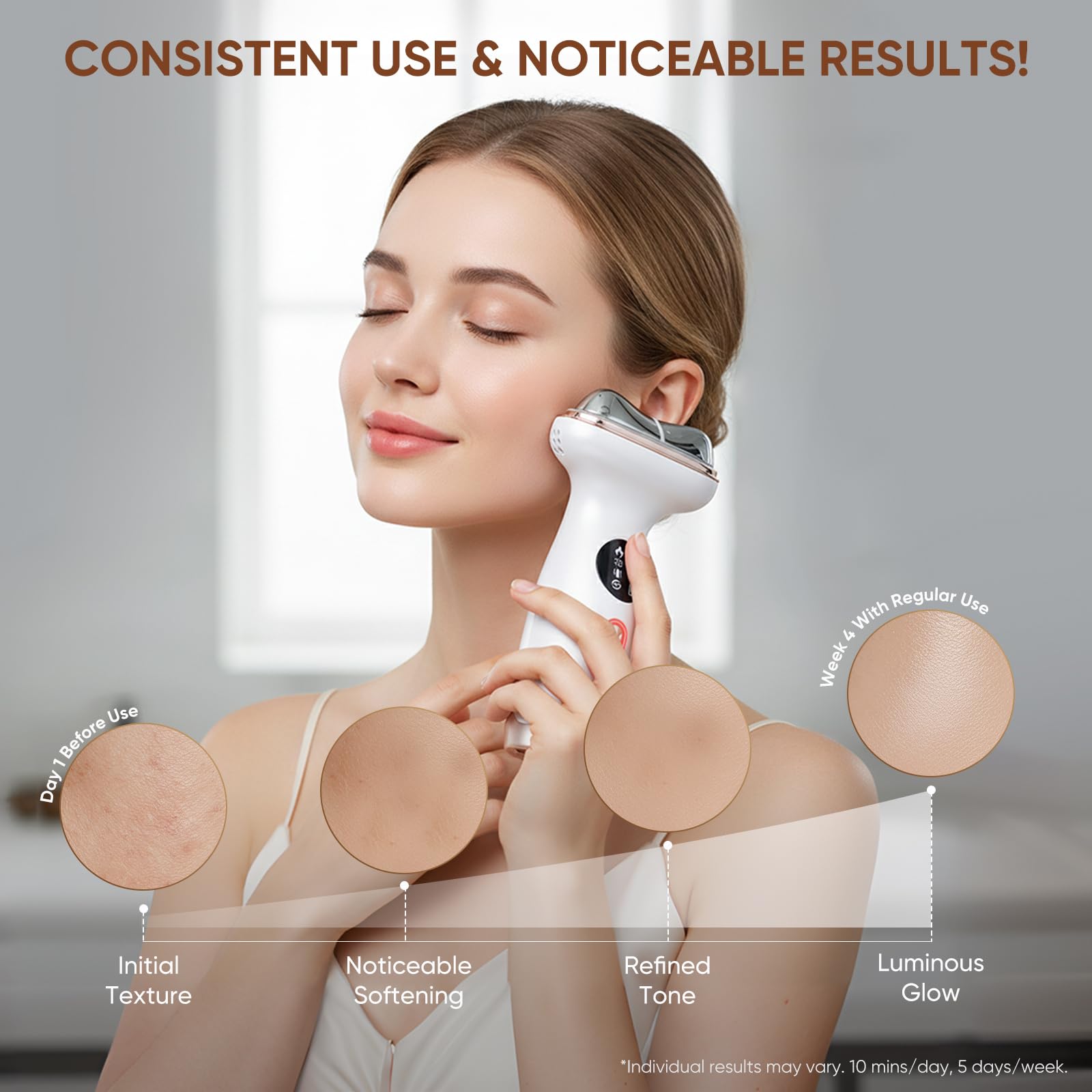 Gua sha eléctrico frío de Kdune para deshinchar y refrescar la piel.