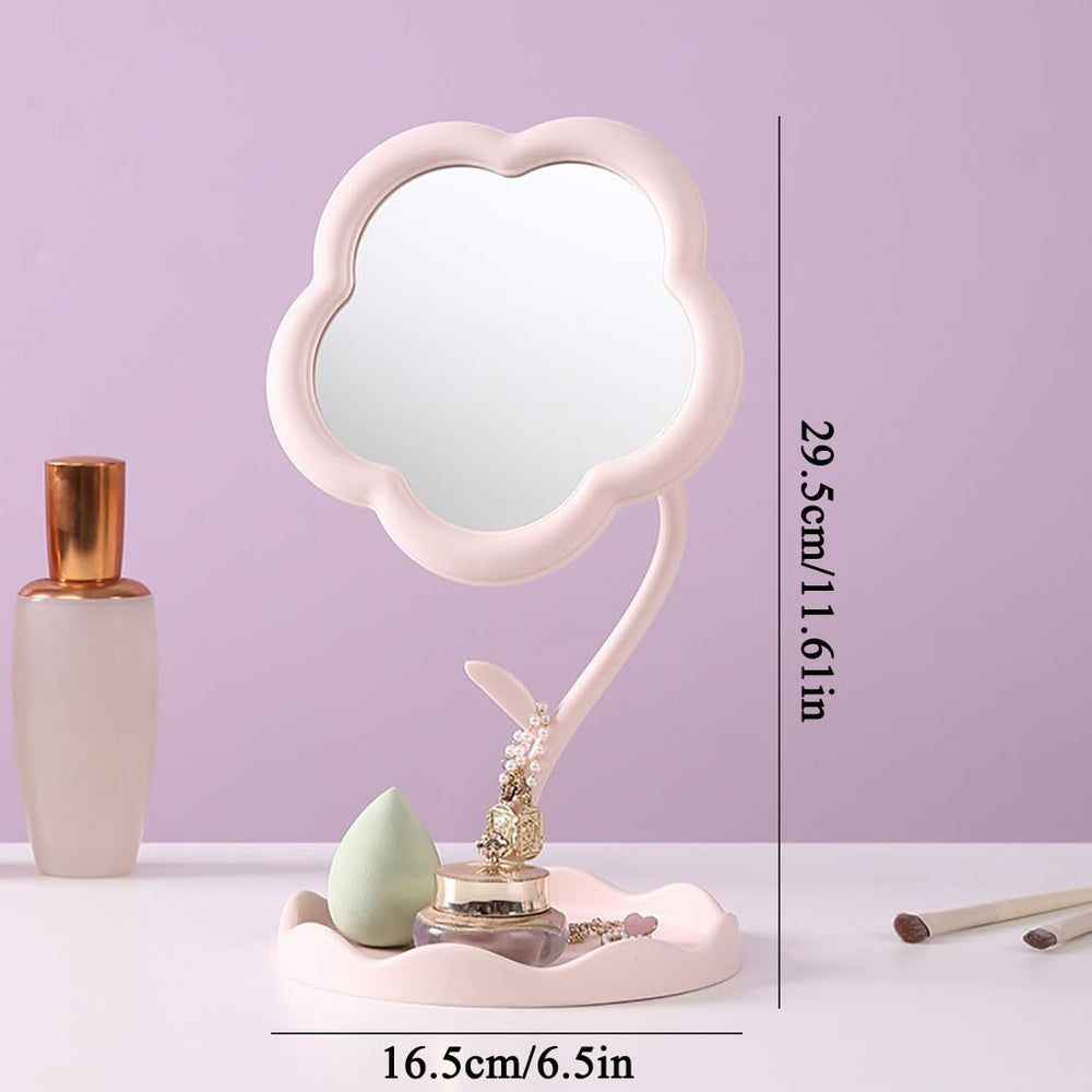 KEAINVRN espejo maquillaje giratorio, práctica para diferentes ángulos.
