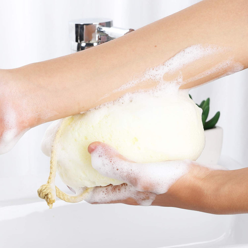 KECUCO esponja de baño tamaño grande facilita el lavado