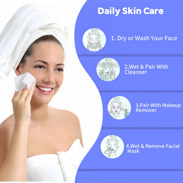 KeeiZoes toalla facial absorbente y duradera para limpieza diaria.