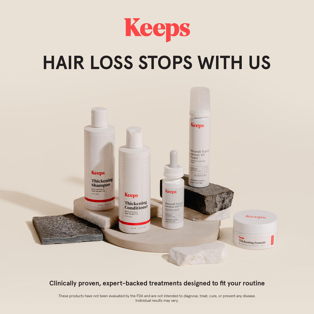 Keeps Minoxidil 5% foliculos activacion promueve folículos sanos.