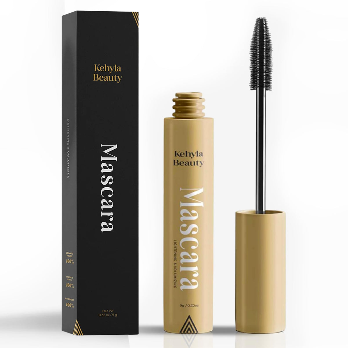 Kehlya Beauty Mascara empaque elegante para un look definido durante todo el día