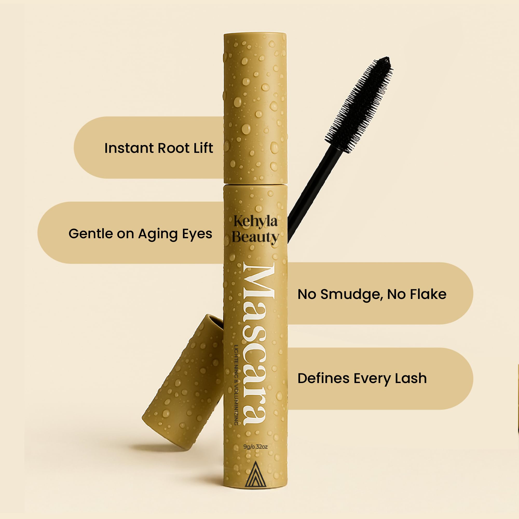 Kehlya Beauty Mascara volumen instantáneo para un ojo más abierto y atractivo