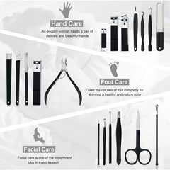 Keiby Citom alicate-de-uñas negro, preciso para uñas