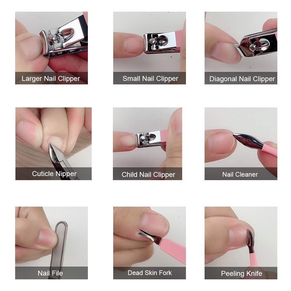 Mini corta uñas para niños Keiby Citom rosa; seguridad y precisión.