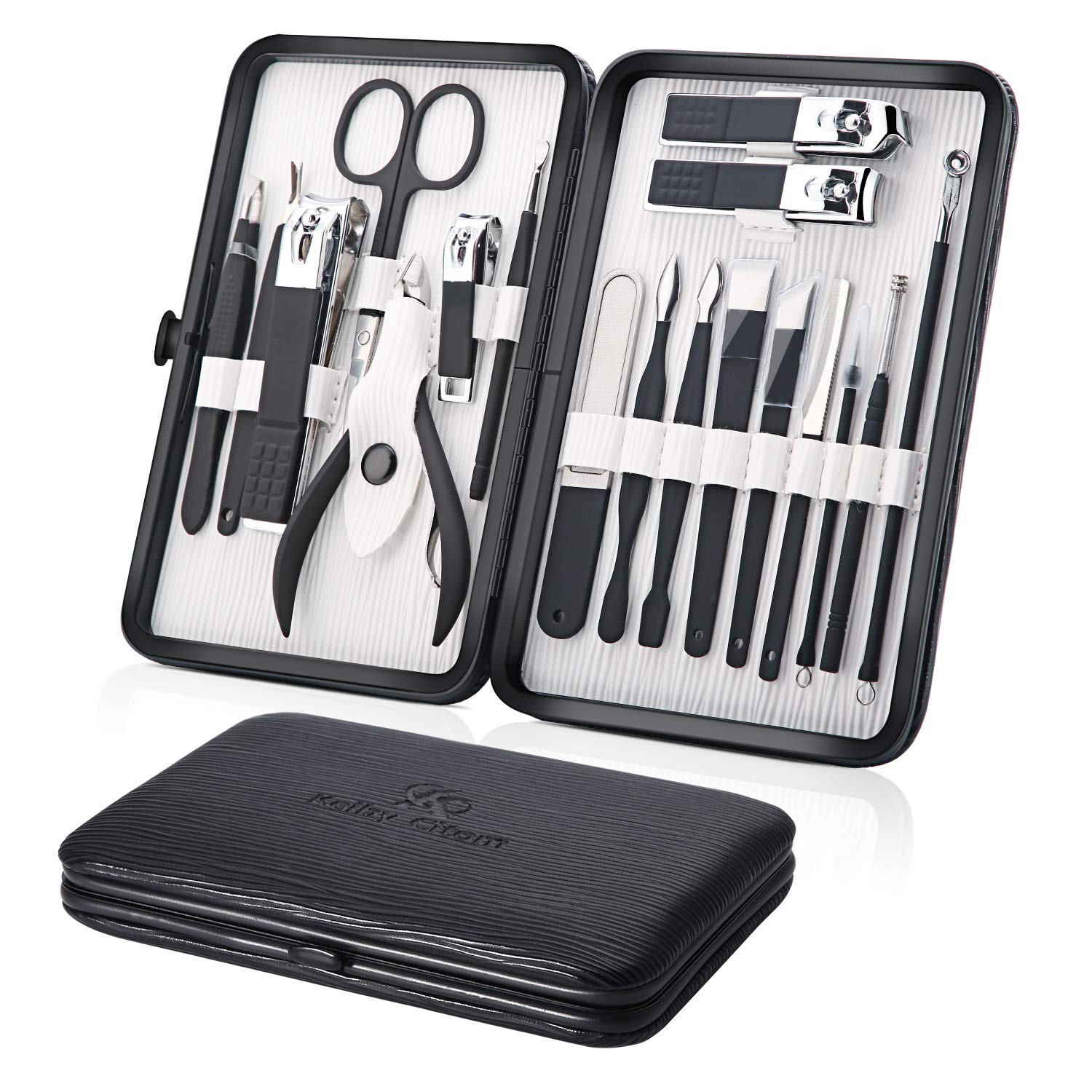Keiby Citom set-18-piezas en caja lujosa, ideal para viaje.