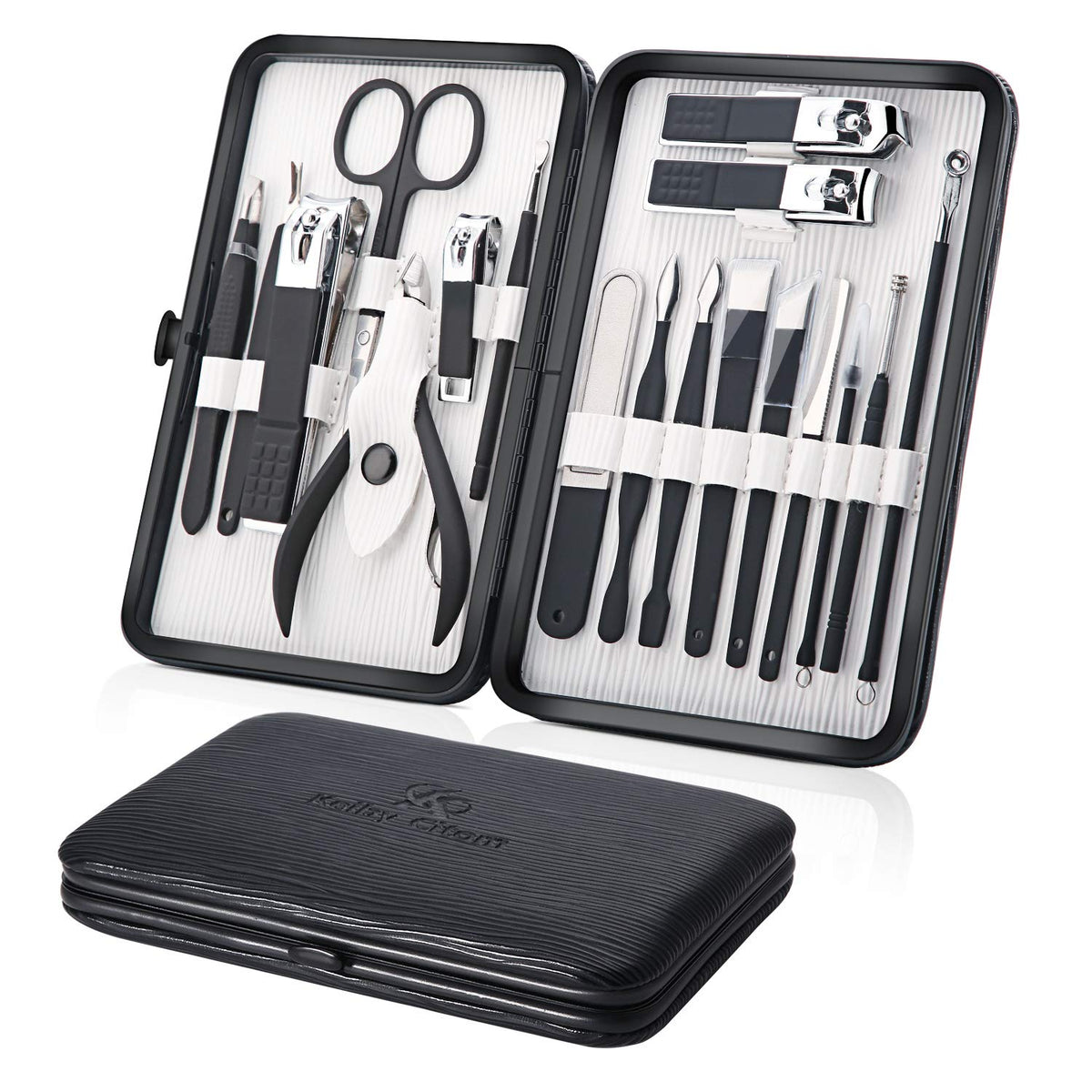Keiby Citom set-18-piezas en caja lujosa, ideal para viaje.