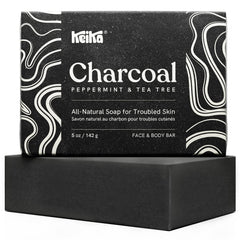 Keika barra carbón activo, limpieza profunda para piel grasa.
