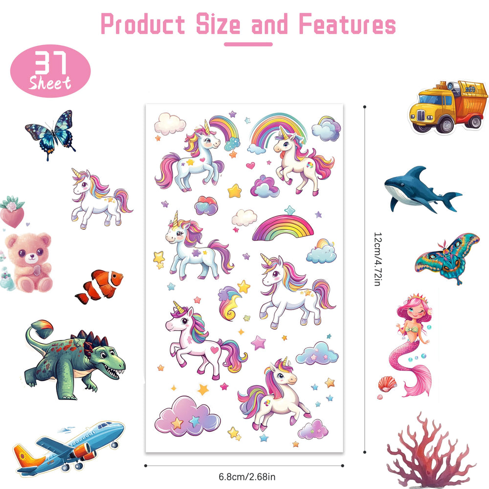 Keikihipa tatuajes de sirena para niños, perfectos para juegos imaginativos