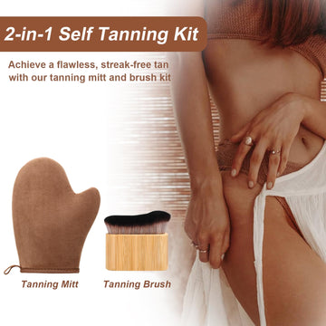 Kit bronceado 2 en 1 de KELILO para casa, gimnasio o viaje.