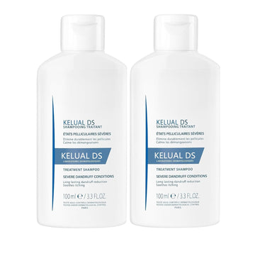 KELUAL DS Anticaspa botella, cuidado del cuero cabelludo con tratamiento prolongado.