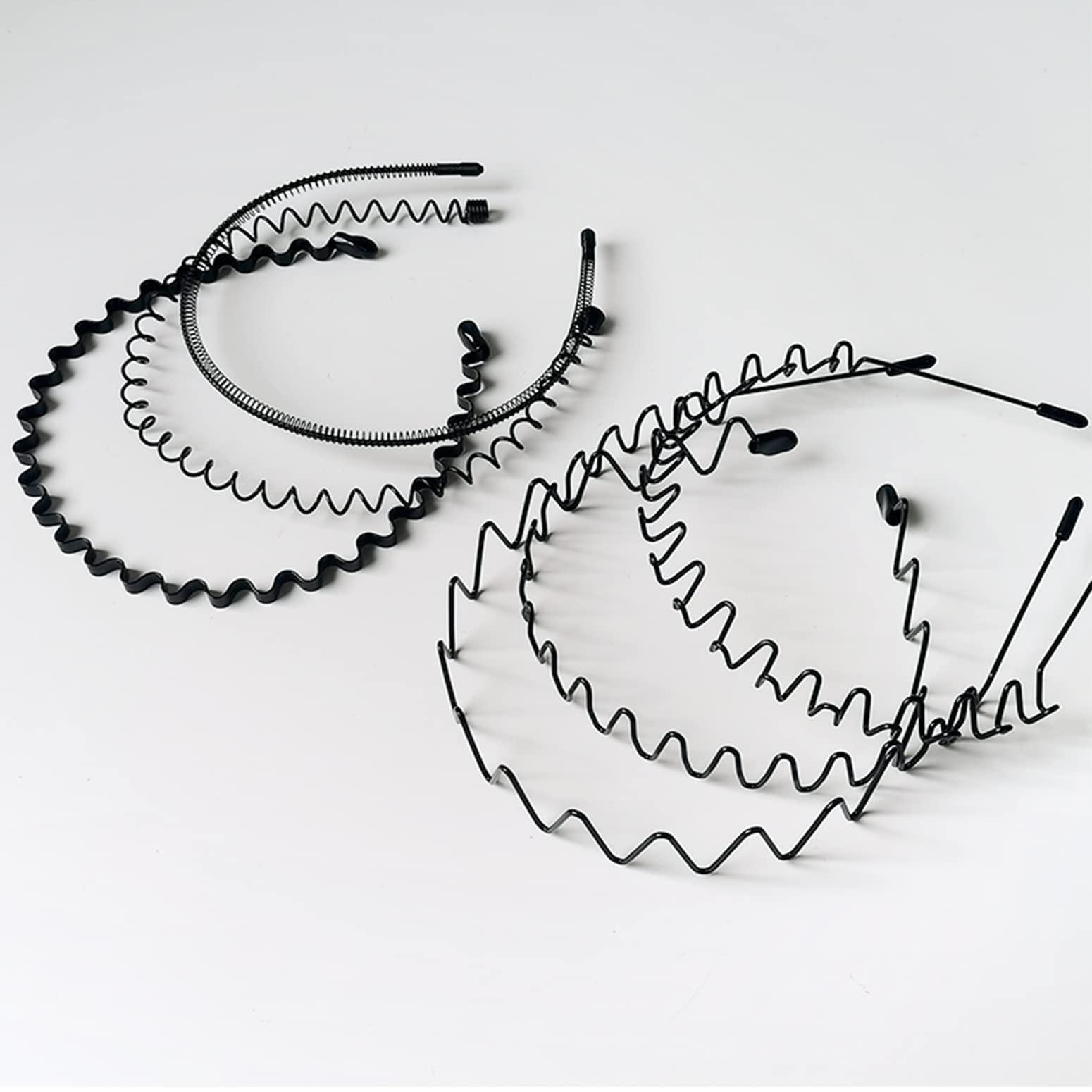 KELUBATU bandas metálicas para cabello, seguras durante ejercicios intensos.