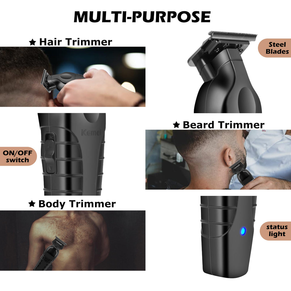 Accesorios completos para barbas y cabellos con precisión.