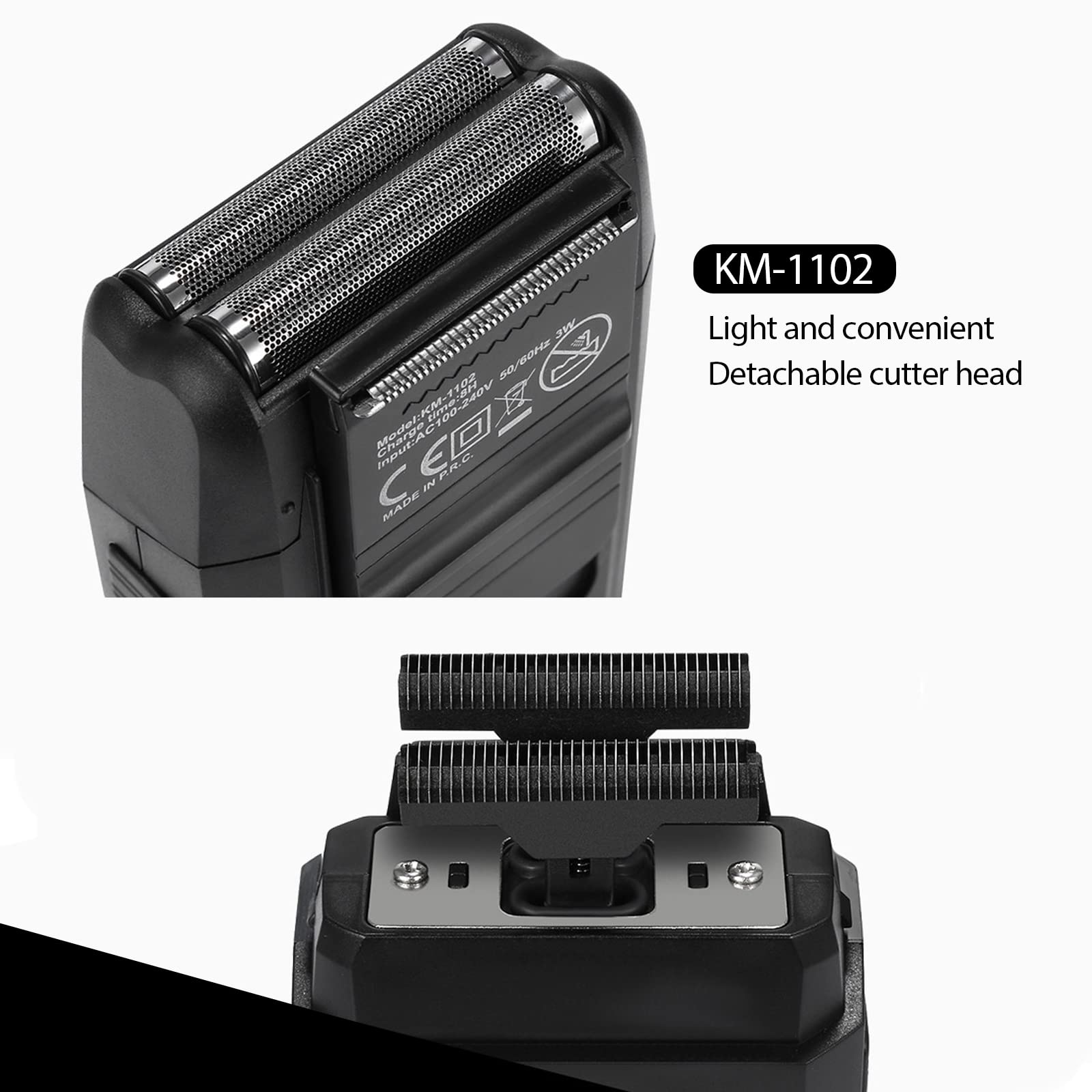 Kemei diseño inalambrico para uso en viaje, sin cables.