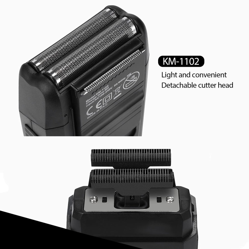 Kemei diseño inalambrico para uso en viaje, sin cables.