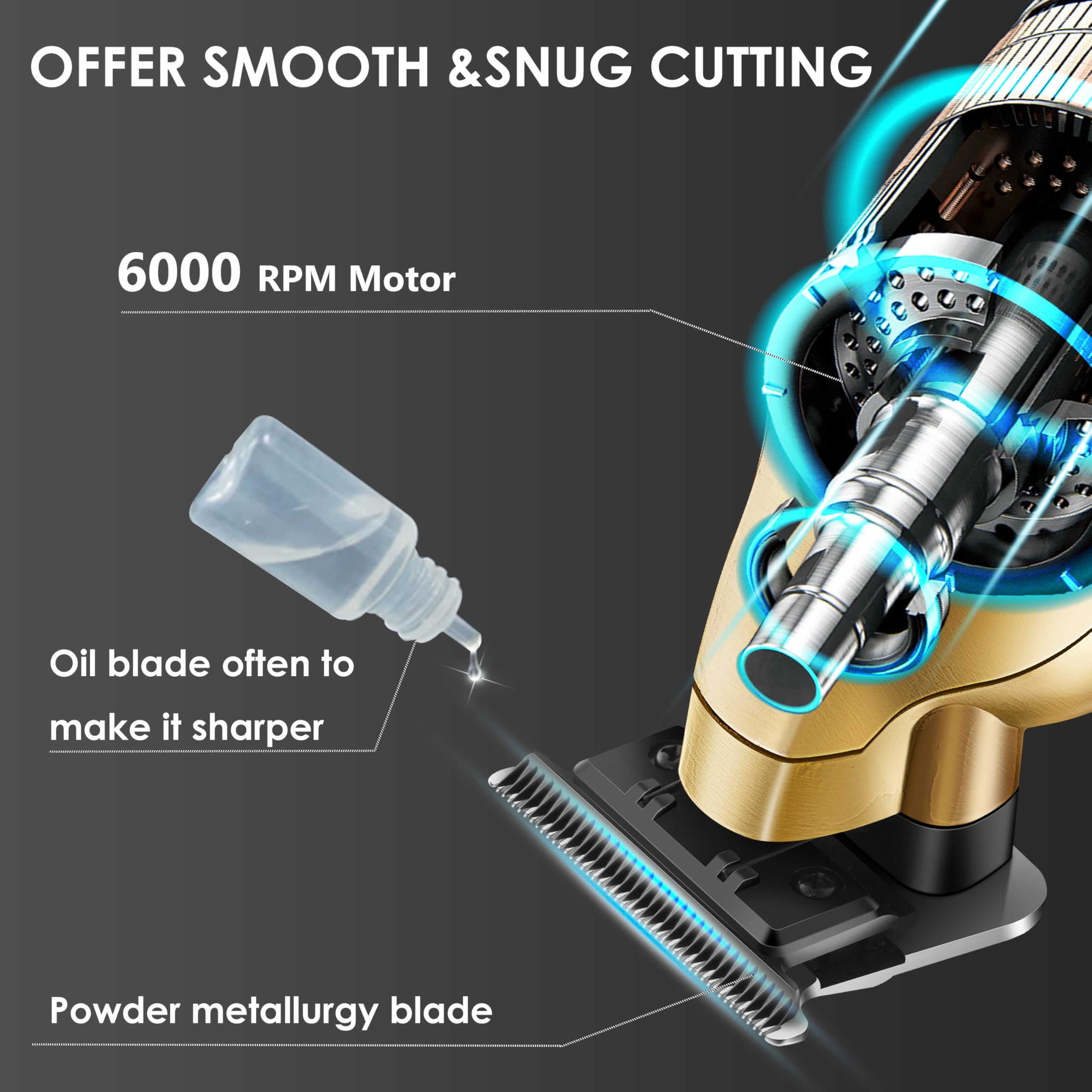 KEMEI 2293: diseño ergonómico para uso cómodo.