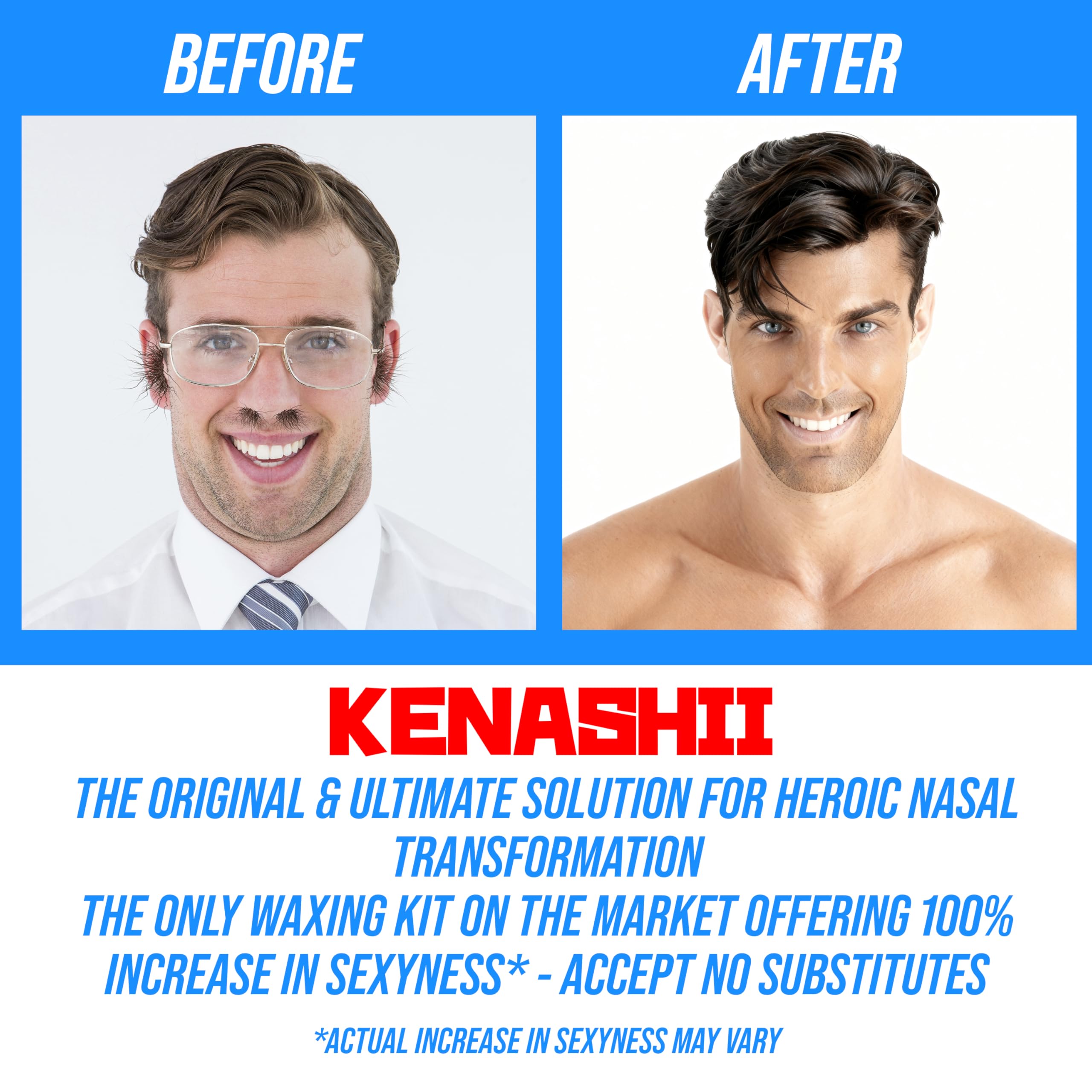 Kenashii aplicadores profesionales para depilación nasal y oídos en acción.