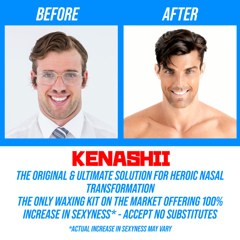 Kenashii aplicadores profesionales para depilación nasal y oídos en acción.