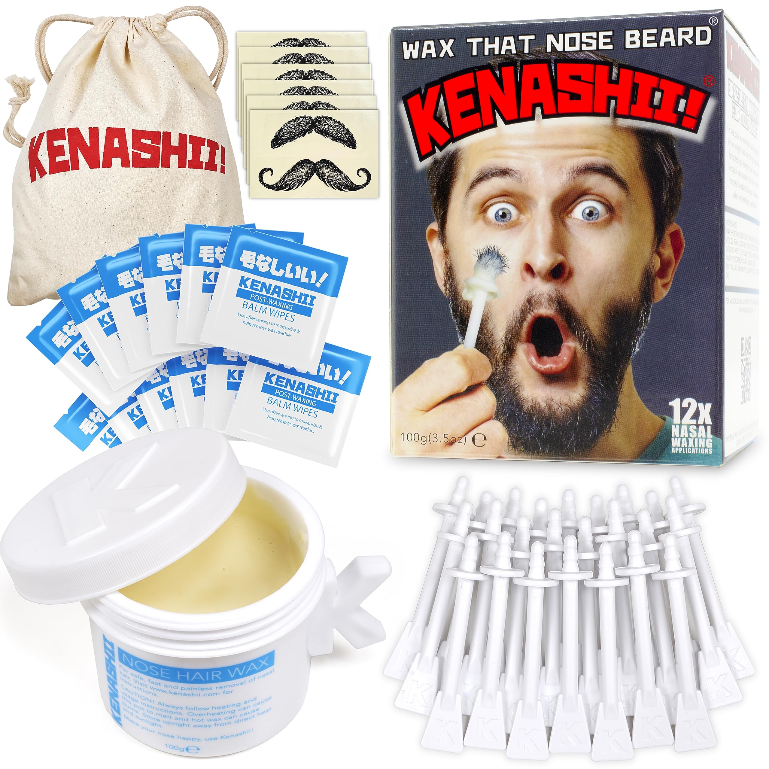 KENASHII kit-cera-nasal-100g: depilación nasal rápida y cómoda