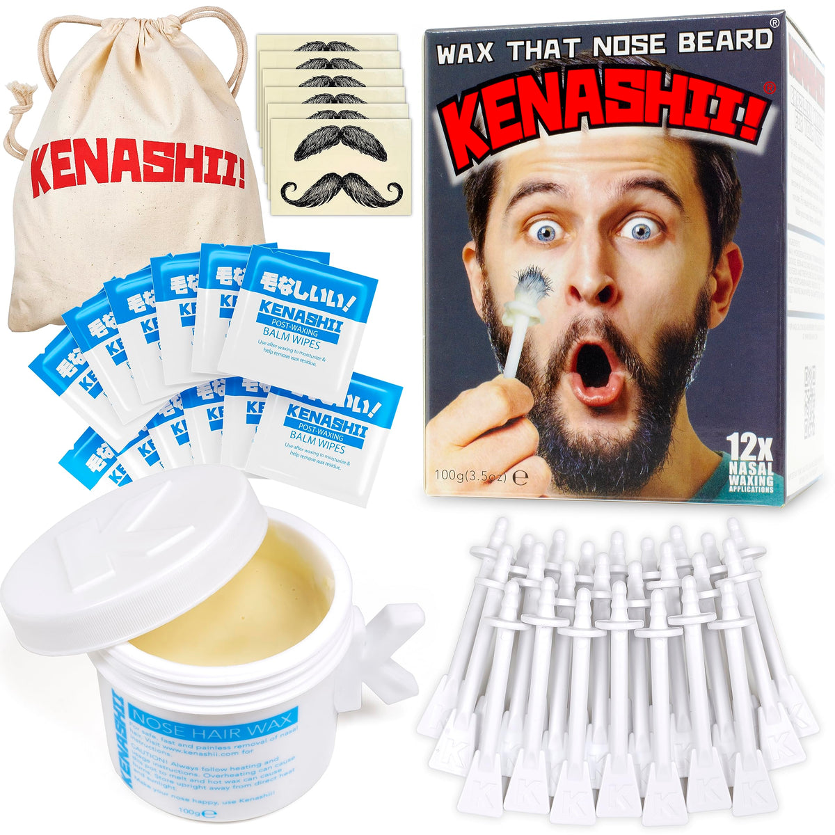 KENASHII kit-cera-nasal-100g: depilación nasal rápida y cómoda