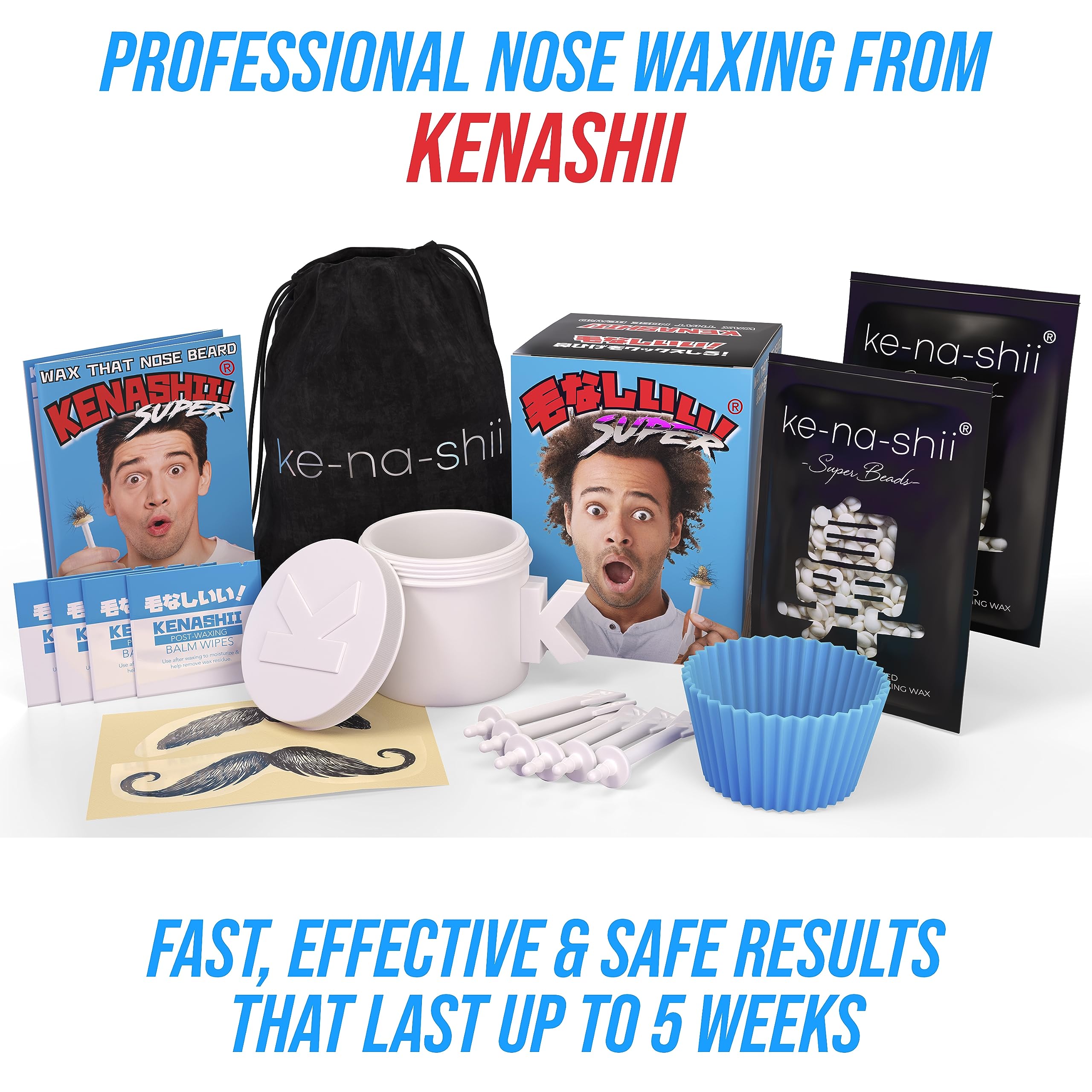 KENASHII toallitas balsam para cuidado y alivio post-depilación.