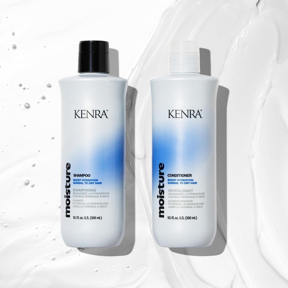 Aplicación en la ducha con champú Kenra, espuma suave.