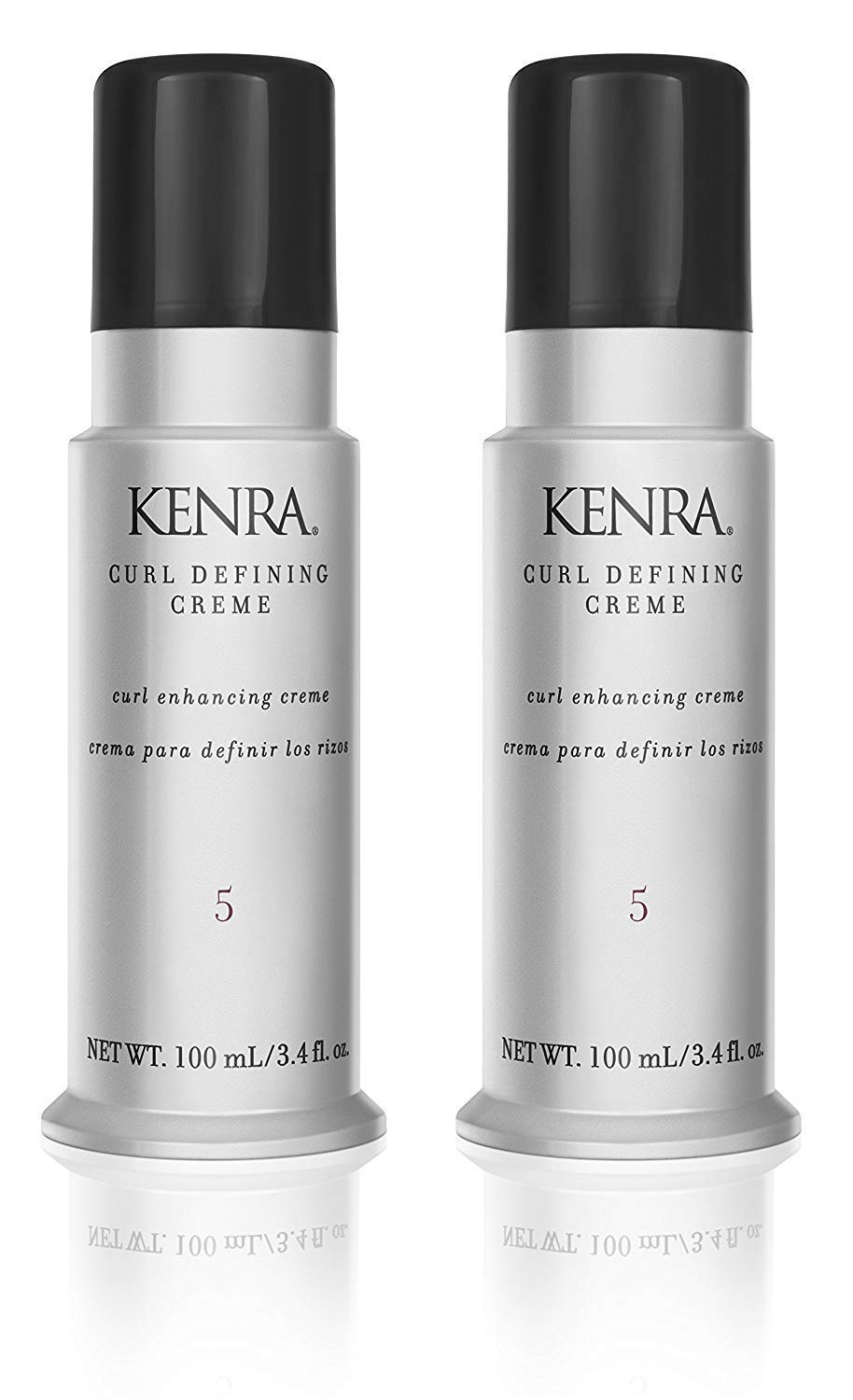 Kenra Crema Definidora de Rizos: dos frascos, ideal para definir rizos con acabado suave.