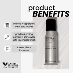 Kenra Crema Definidora de Rizos ofrece textura definida para rizos, con control del frizz.
