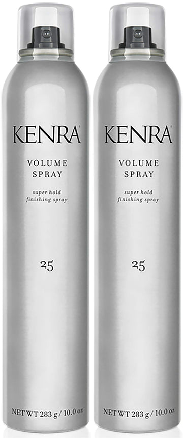 Kenra Spray de Volumen 25, botella para fijación duradera.