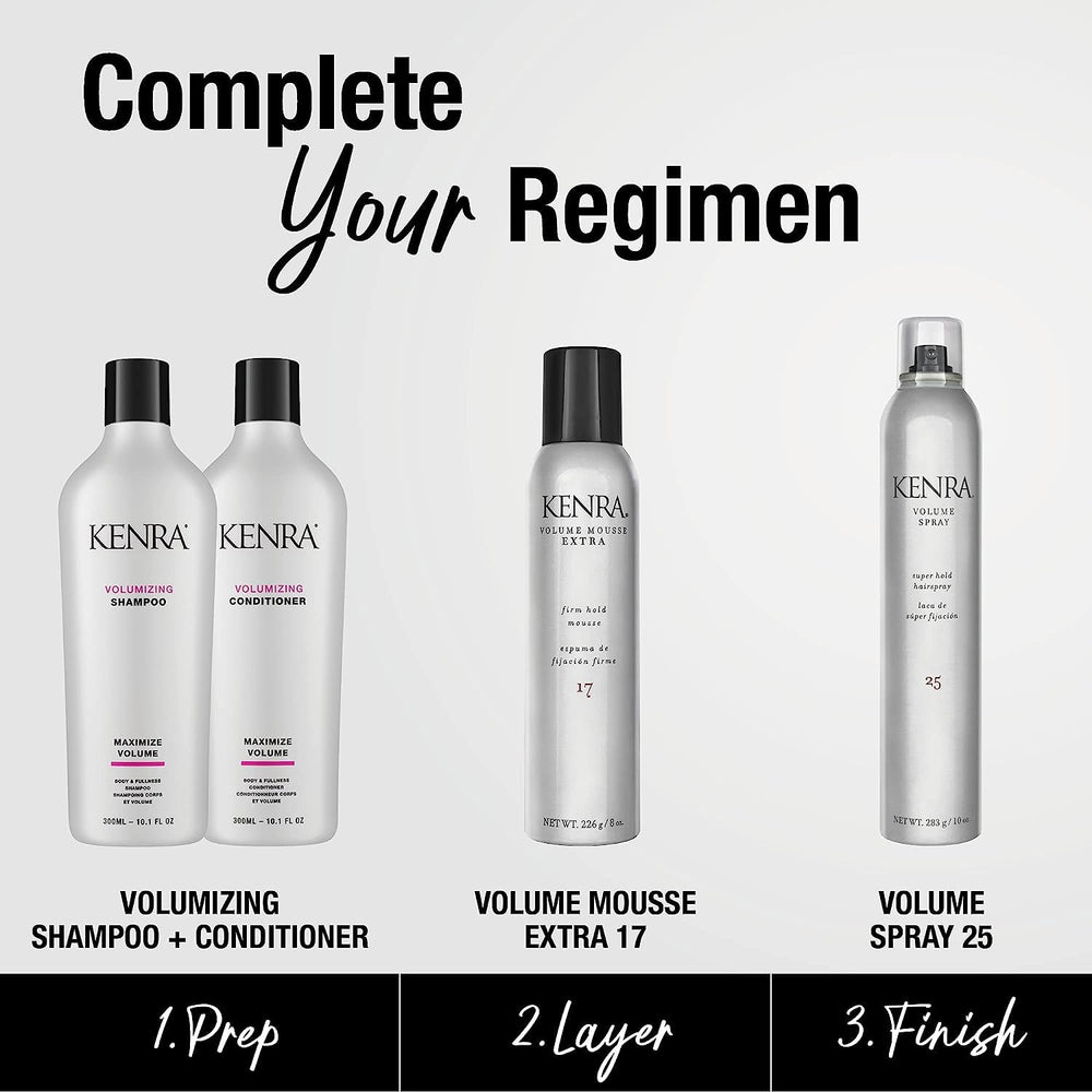 Kenra Spray de Volumen 25, perfecto para uso diario y estilos versátiles.