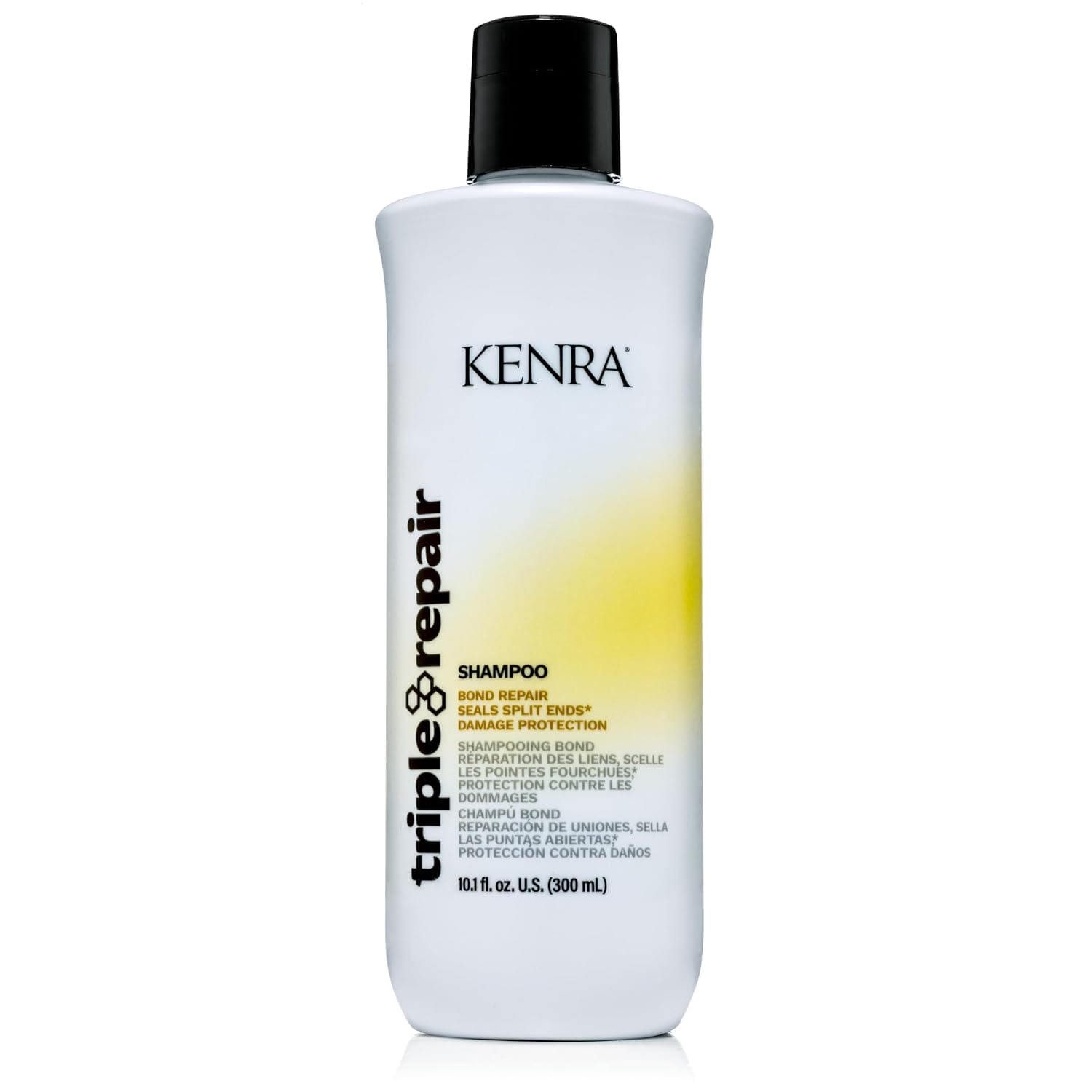 Kenra Triple Repair Conditioner botella ayuda a sellar puntas abiertas tras cada lavado
