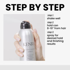 Kenra Ultra Freeze Spray 30 resistencia a la humedad para climas húmedos.