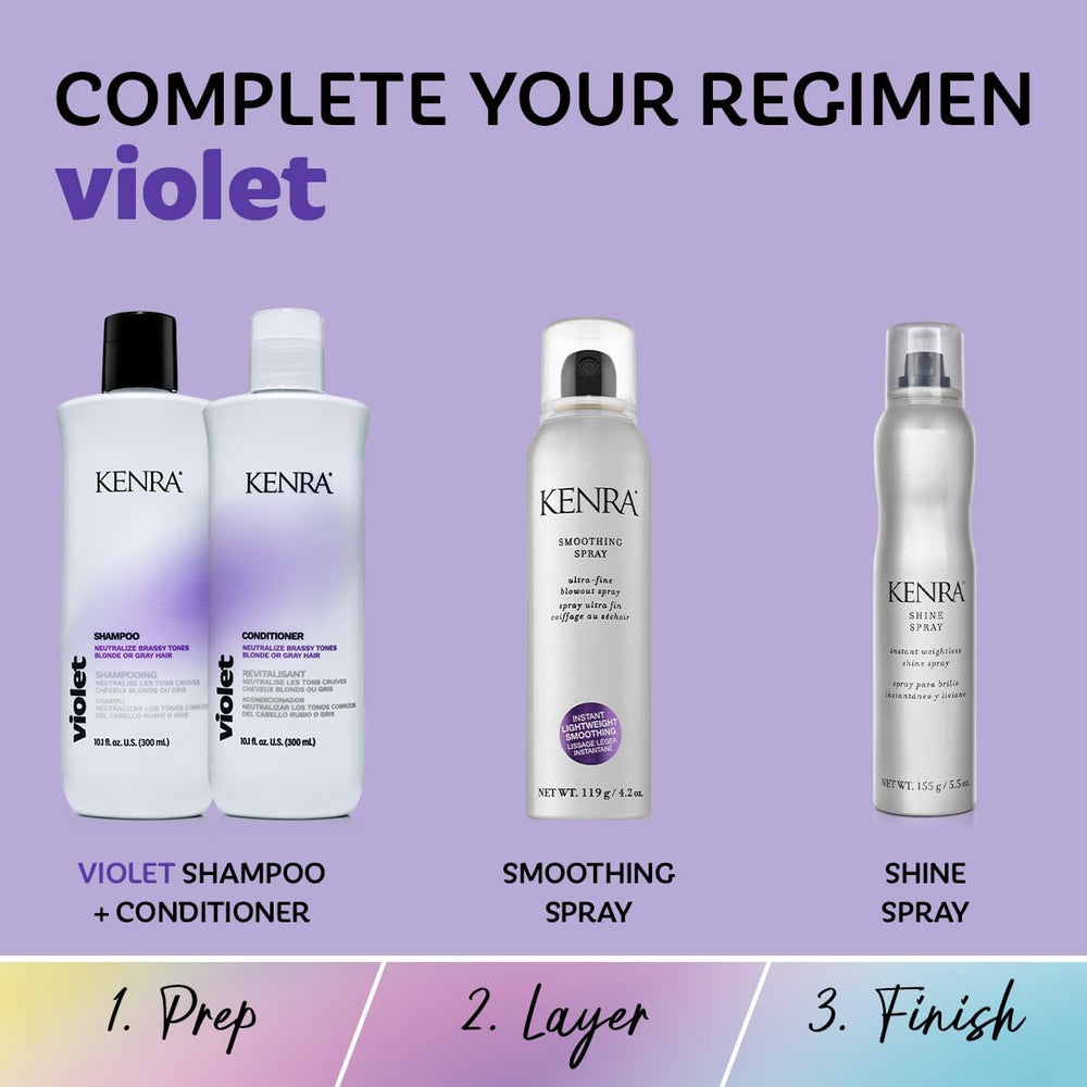 Kenra Violet Presentación 10oz: conjunto completo para uso entre tintes.
