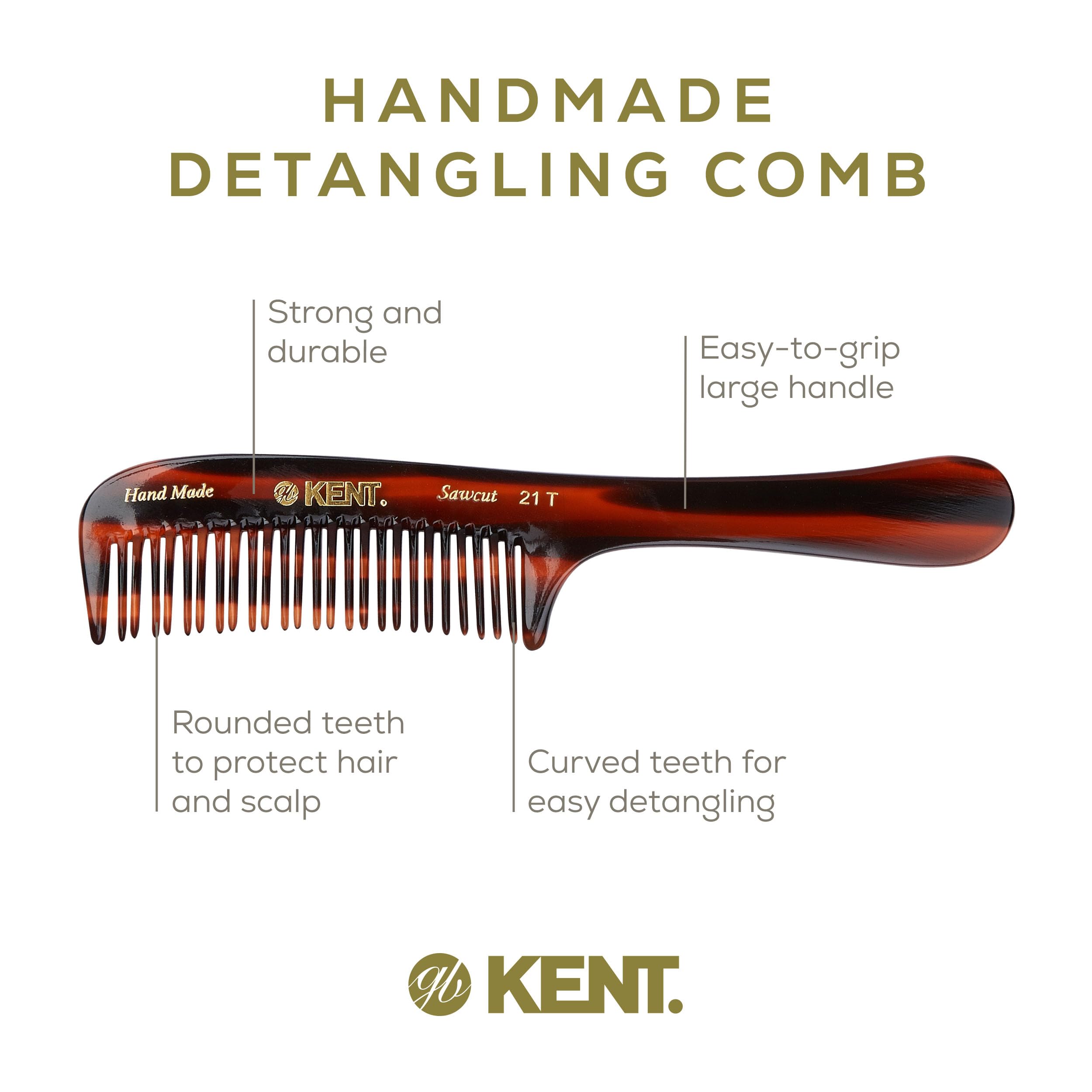 Kent 21T acetato de celulosa, material suave y flexible para el cabello.