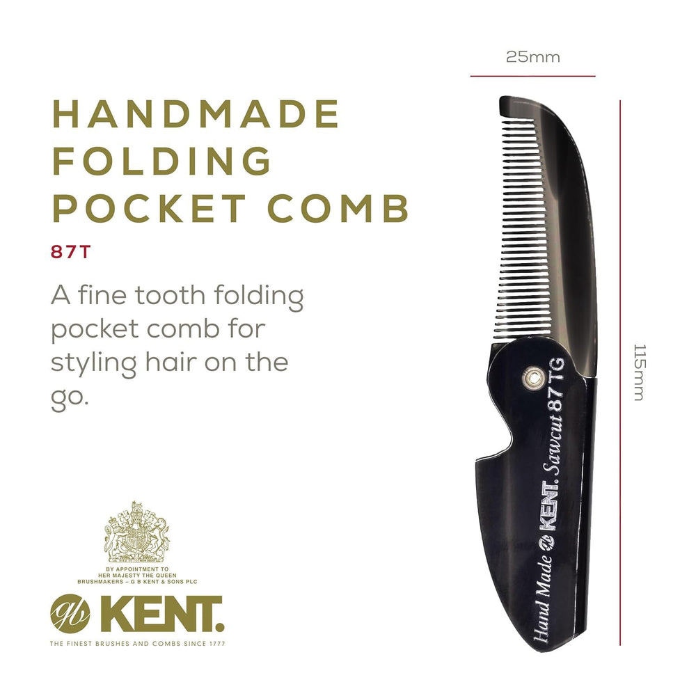 Kent 87T, dientes finos serrados, ideales para dar forma sin tirones.