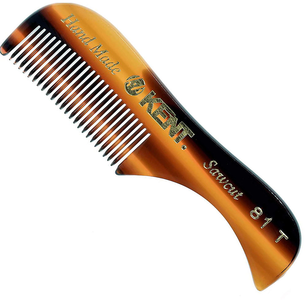 Kent A 81T, peine mini para barba y bigote, ideal para uso diario.