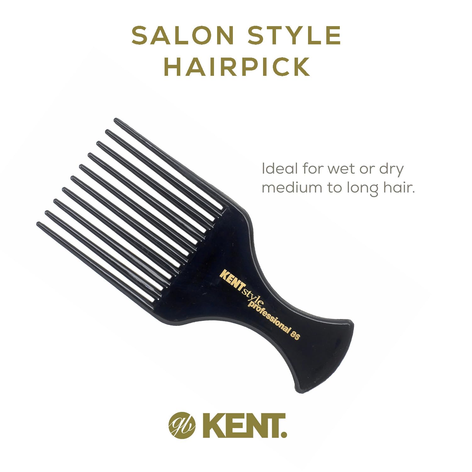 Kent SPC86 con acabado antiestático protege el cabello y facilita el peinado diario.