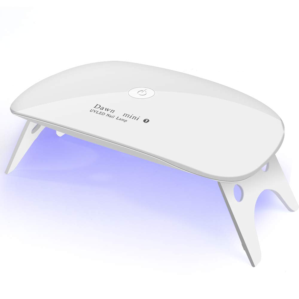 Kepma Lámpara UV-LED mini blanca, diseño compacto para uso doméstico.