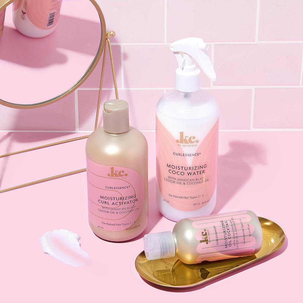KeraCare Agua de Coco, spray suave ideal para peinado diario.