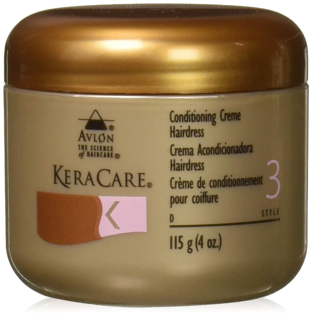 KeraCare crema acondicionadora para el cabello, bote de 4 onzas, acondiciona y facilita el peinado.