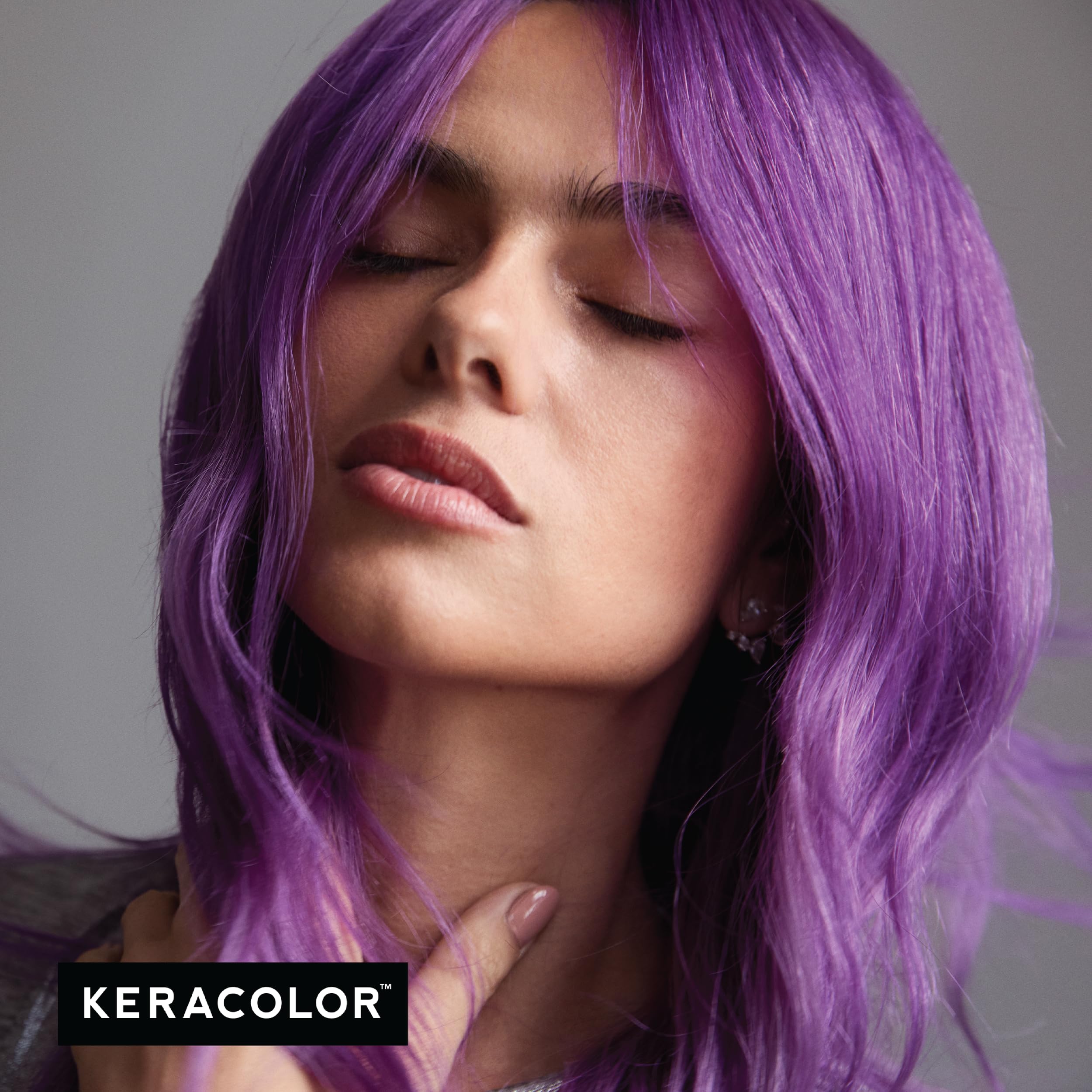 KERACOLOR Clenditioner Morado: tono dinámico para estilos temporales.