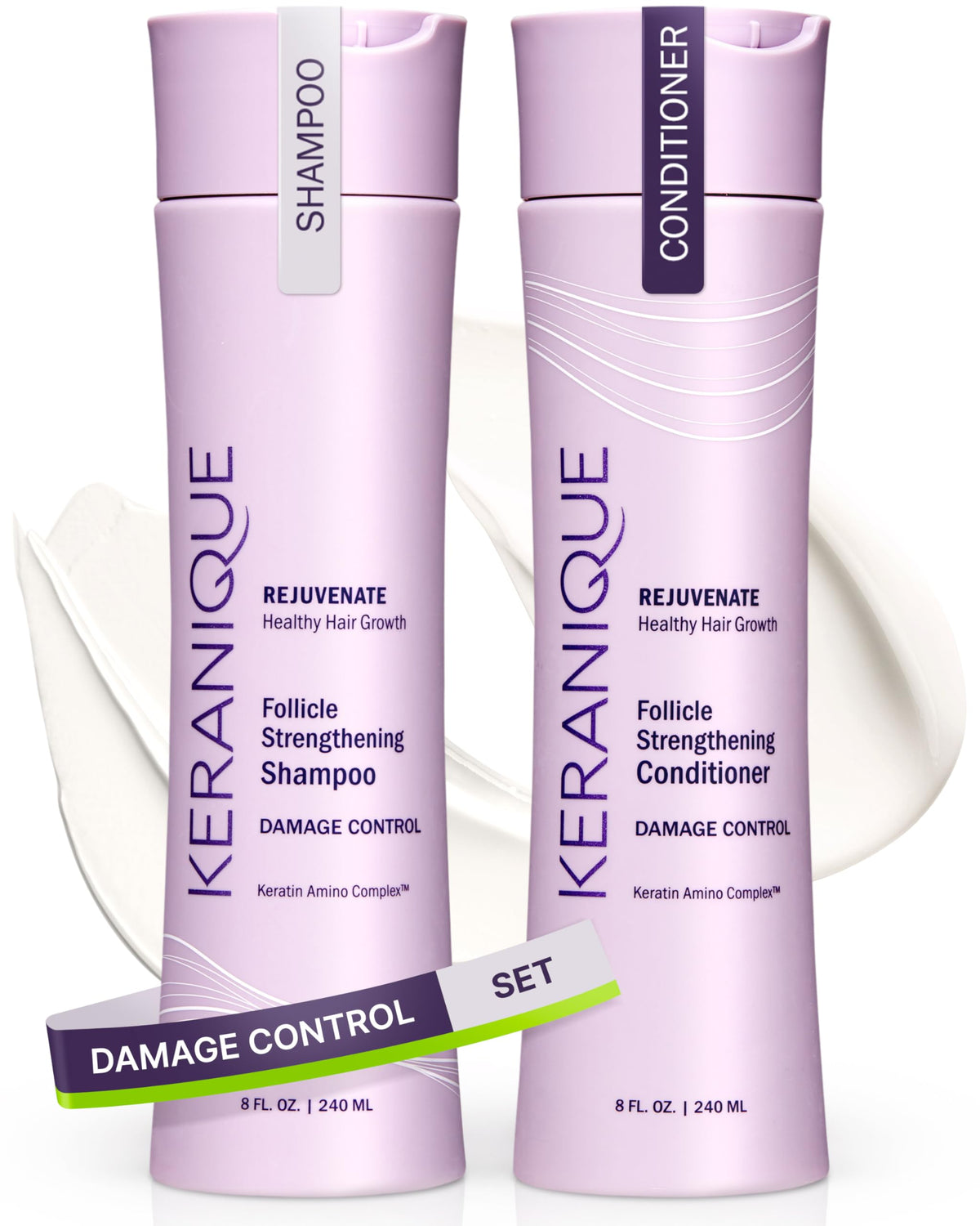 Keranique champú dano cabello reparacion: limpia y fortalece con cada lavado.