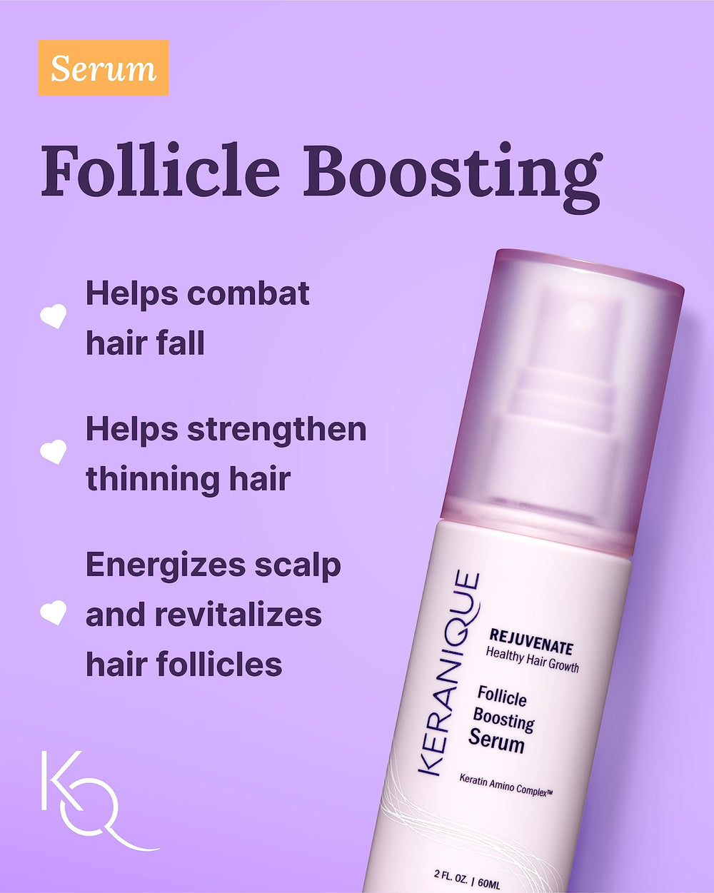 Keranique reparacion keratina: fortalece la fibra capilar para cabello más resistente