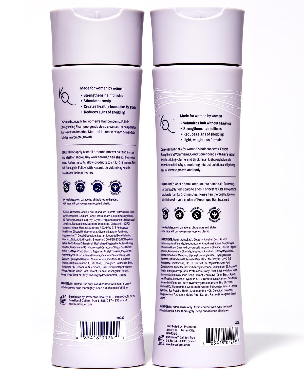 Keranique set champú acondicionador dos productos: cuidado diario efectivo.