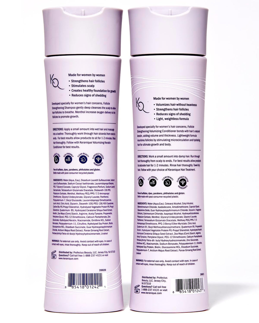 Keranique set champú acondicionador dos productos: cuidado diario efectivo.